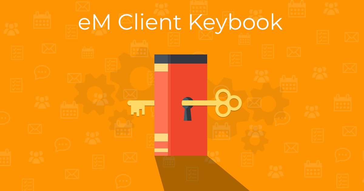 eM Client Keybook Illustration